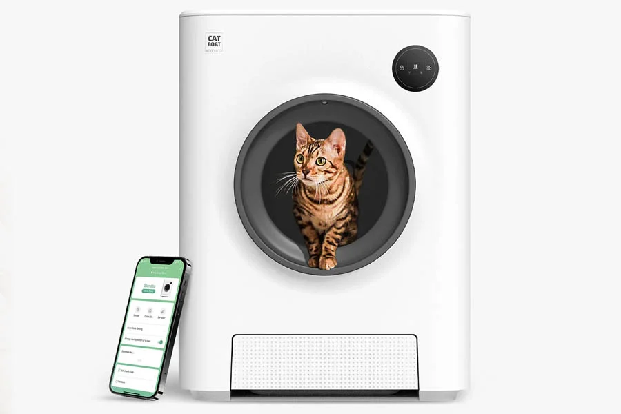 semi automatic litter box